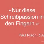 Schreibpassion (Paul Nizon)