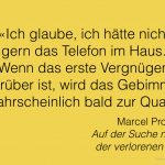 Marcel Proust am Telefon