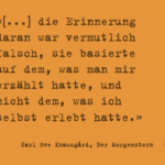 Erinnerung (Karl Ove Knausgård)